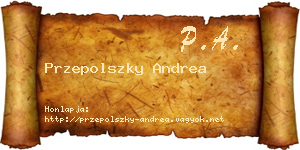 Przepolszky Andrea névjegykártya